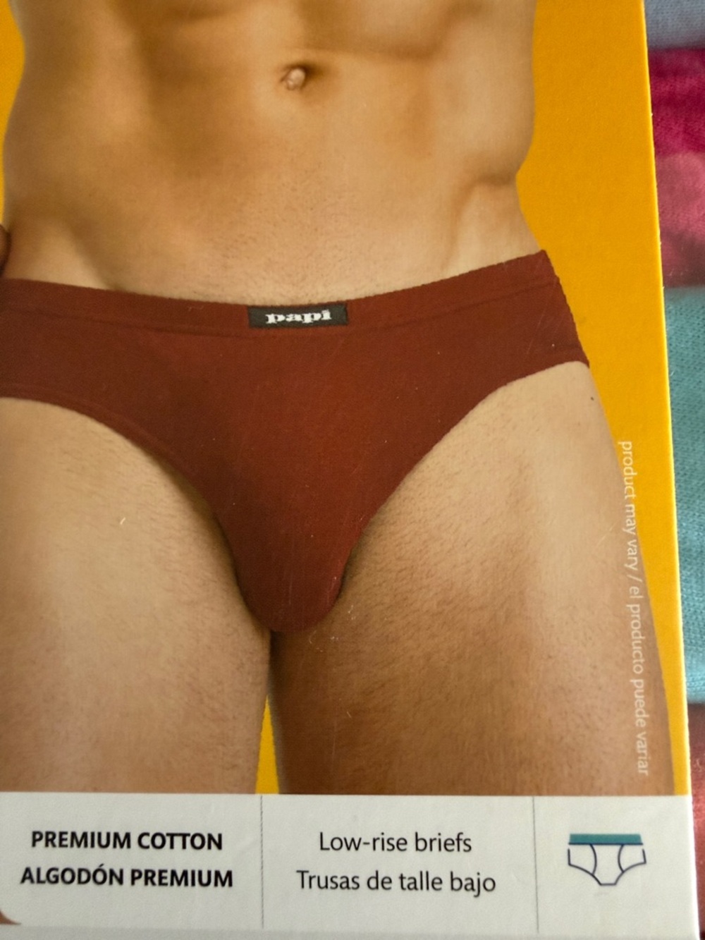 Papi Men’s Low-Rise Briefs Pack — Multi Color Set - Small. - Picture 3 of 6